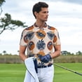 thumbnail image 3 of Fotbe Vintage Botanical Butterfly Art Camiseta Polo de Golf para Hombre con Estampado – Camisa Deportiva Transpirable con Cuello Abotonado-Large, 3 of 6