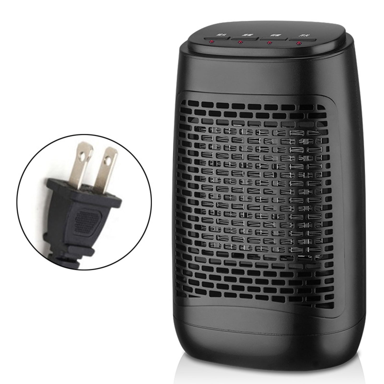 Mistaha Electric Space Heater Safe Overheat & Tip-over Protection Quiet Personal Space Heater PTC Ceramic Heating Heater with 3 Heat Settings for Office Room Desk Indoor Use