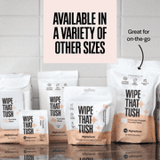 Wipe That Tush Flushable Wipes - Fragrance-Free - 1 pack of 30 individually wrapped wipes