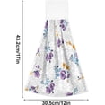 thumbnail image 3 of SKYSONIC Floral Pattern Pretty Flowers Printing Roses 2Pcs Hanging Hand Towels with Hanging Loop, Absorbent Bathroom Hand Towels Soft Thick Dish Cloth Hand Towels for Kitchen Bathroom, 12"x17", 3 of 6