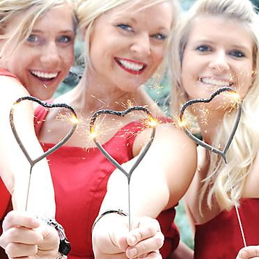 12pc Pack VIP Wedding Sparklers cake sparklers HEART SPARKLERS burns approx. 55 seconds- 2 packs/12 Sparklers