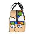 thumbnail image 4 of Lsque Sml Jeffy Print Insulated Lunch Bag with Thick Aluminum Foil Lunch Tote Bag with Front Pocket for Men and Women, Ideal for Work, School, Picnics, and Travel, 4 of 8
