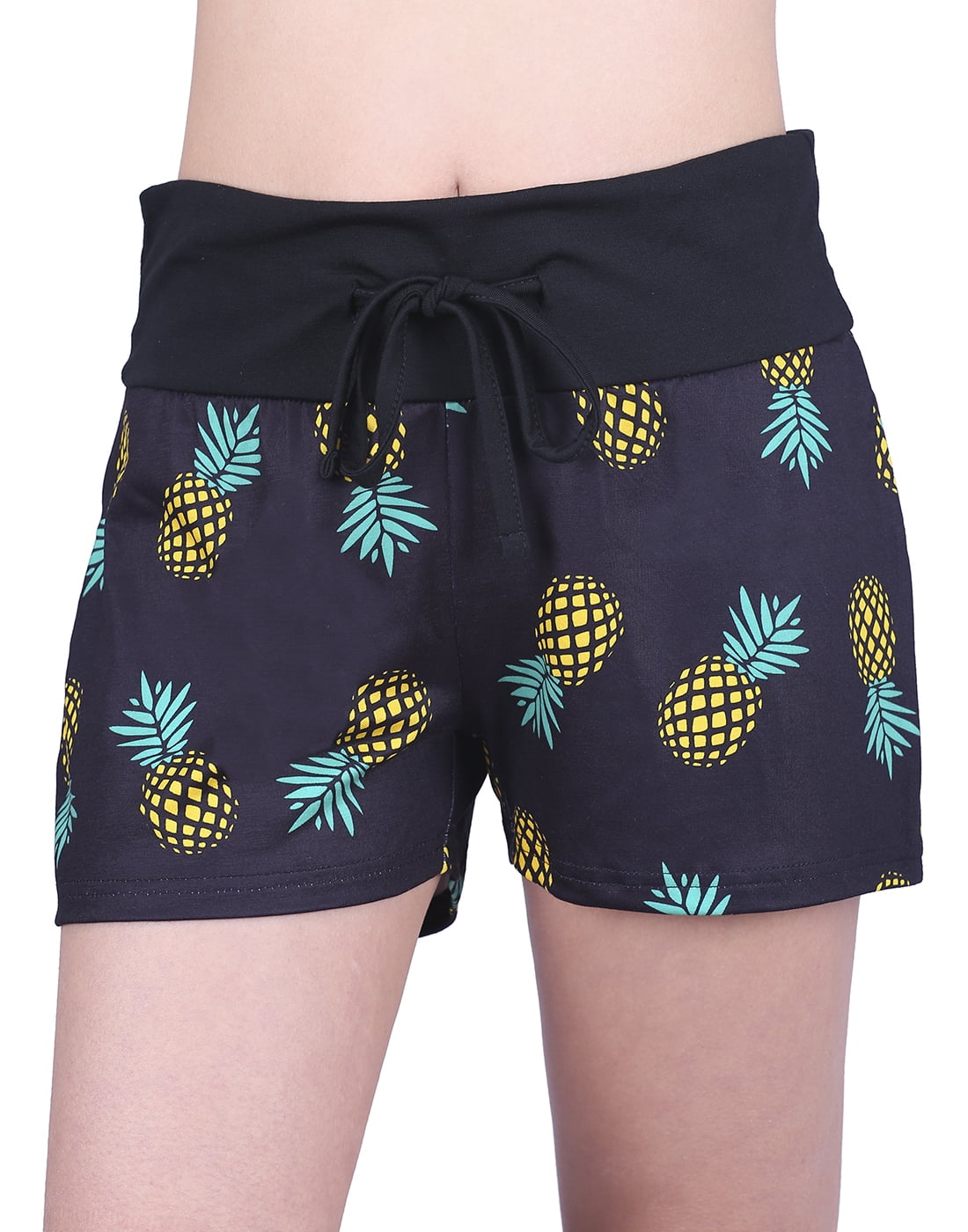 HDE Womens Juniors Pajama Shorts Sleep Wide Waistband Design Print Yoga