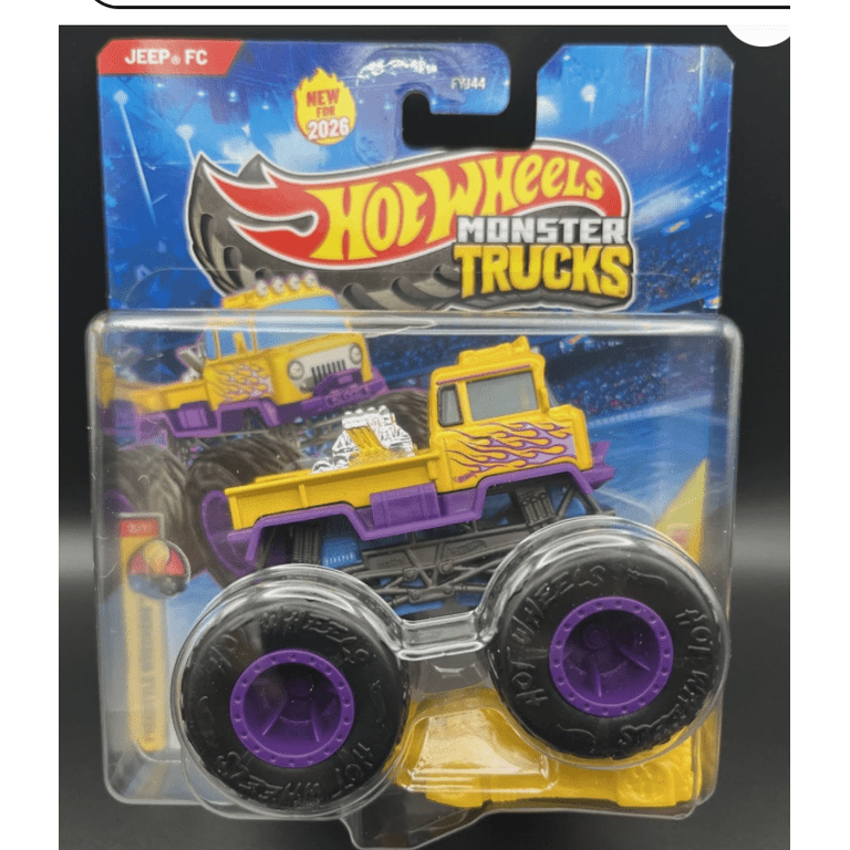 Hot Wheels Monster Trucks 1:64 Scale 8-Pack with Crushable Cars photo 1