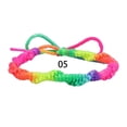 thumbnail image 5 of Pulsera tejida a mano del arco iris de la venta caliente del Amazonas de la pulsera colorida de la cuerda tejida a mano del hilo de 7 colores, 5 of 5