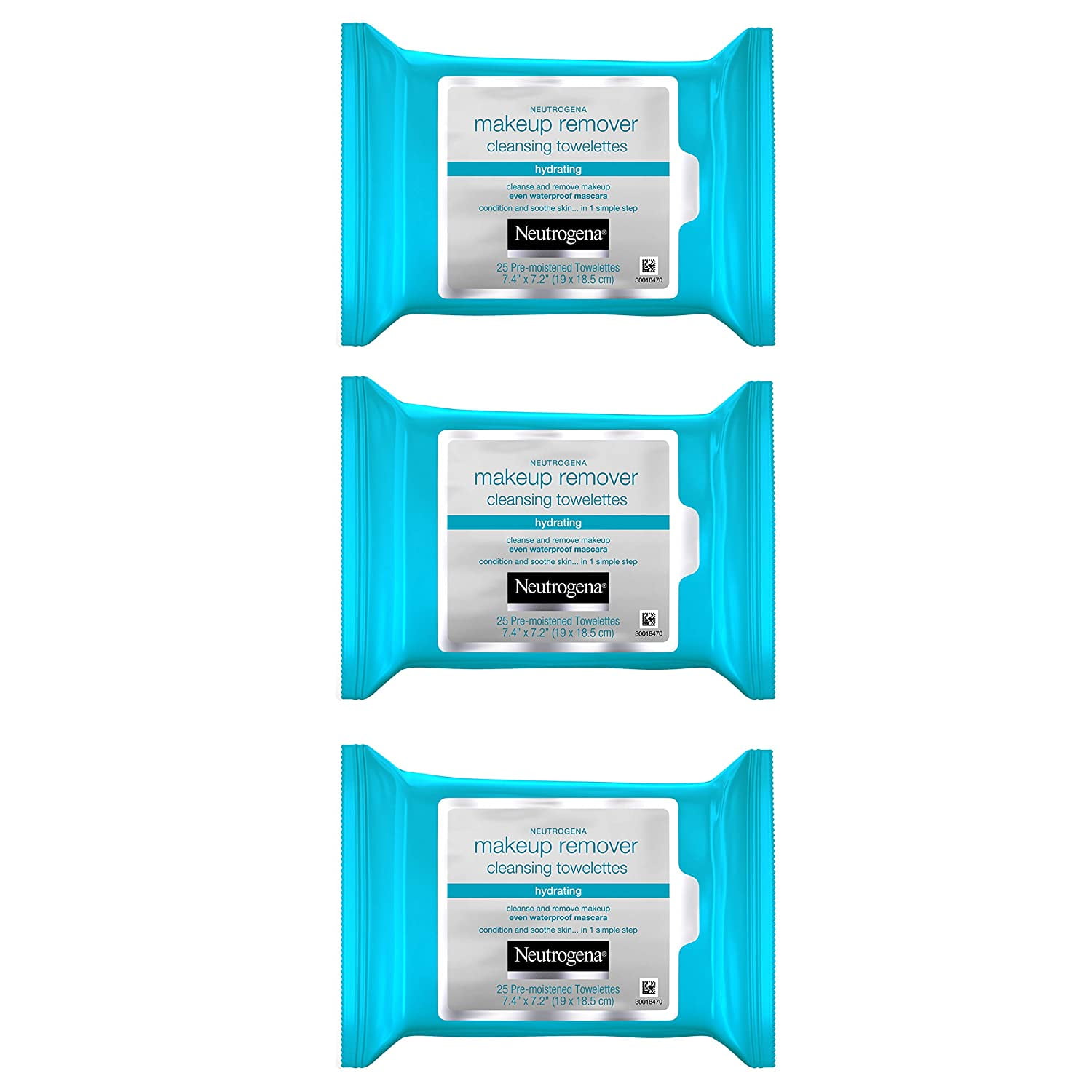 Neutrogena Hydrating Makeup Remover Face Wipes, PreMoistened Facial