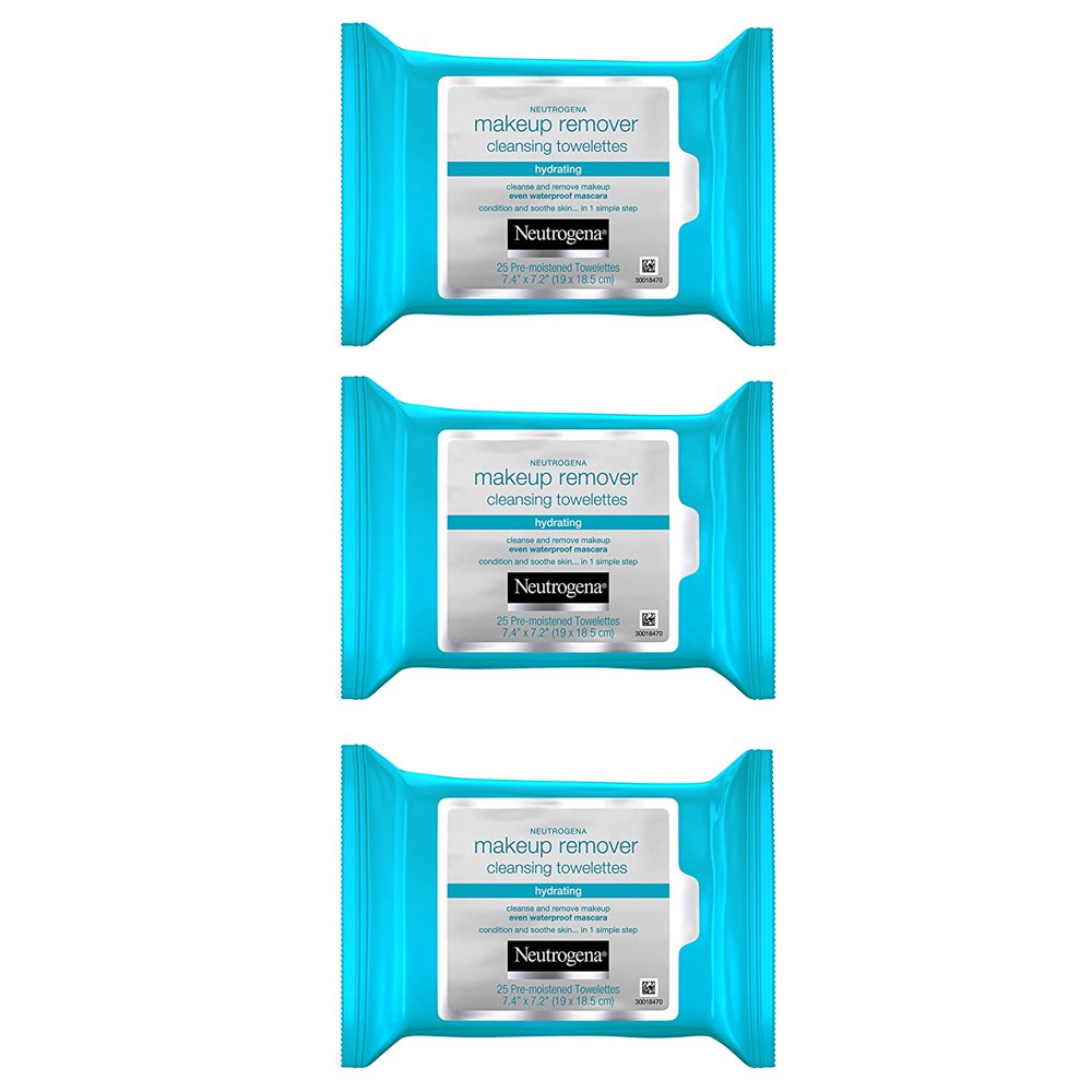 Neutrogena Hydrating Makeup Remover Face Wipes, PreMoistened Facial