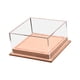 thumbnail image 2 of Caja de exhibición para autos de juguete a escala 1:64, base de cuero sintético resistente de 5 x 4,8 x 2,6 pulgadas, organizador de modelos de vehículos con cubierta de acrílico Rosa claro, 2 of 8