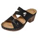 thumbnail image 1 of Bmisegm Ladies Casual Solid Colour Love Car Line Heel High Heel Big Size Sandal Slippers Womens Sandals Summer Black 7.5, 1 of 9
