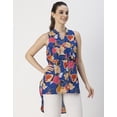 thumbnail image 3 of Moomaya Chic Cotton Sleeveless High-Low Top - Versatile Women's Summer Blouse, 3 of 9