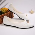 thumbnail image 7 of oqasdz Women's Casual Shoes Fashion Slip On Flat Dress Shoes Pointed Toe Soft Sole Comfortable Driving Loafers for Work Business Summer Outdoor, 7 of 7