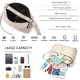 thumbnail image 5 of Sunyuer Fashion Crossbody Bag For Women Shoulder Bag Soft PU Leather Handbags Purses Multi Pocket Hobo Tote Bag, 5 of 6