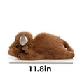 thumbnail image 3 of Lifelike Cow Stuffed Animal Toy,11.8'' Realistic Cow Plush Toy, Farm Animal Cattle Plush Decor Gifts, 3 of 5