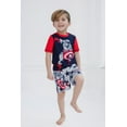 thumbnail image 5 of Marvel Avengers Captain America Rash Guard & Swim Trunks Set, 2-Piece, Size 4T, 5 of 5