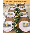 thumbnail image 4 of 15 Inch Round Placemats Set of 6, Happy Easter Bunny Non Slip Heat Insulation PP Table Mats, Rabbit Butterfly Spring Flowers Pink Washable Place Mats for Kitchen Dining Party Table Decor, 4 of 7