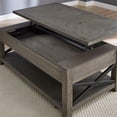 thumbnail image 3 of Steve Silver Co. Table Basse Relevable en Bois Flotté avec Rangement et Roulettes Cachées, Bois Flotté, 3 of 5