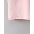 thumbnail image 4 of Girls' Summer Short Sleeve T-Shirt, "Promoted to Big Sister" Heart Print, Casual Crew Neck Knit Top, Cotton, Slight Stretch, Regular Fit - Knit Fabri, 4 of 5