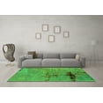 thumbnail image 3 of Ahgly Company Indoor Square Oriental Green Industrial Area Rugs, 8' Square, 3 of 4