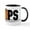 White/Black Inside, variant on CafePress - Hoops Mug - 11 oz Ceramic Mug - Novelty Coffee Tea Cup