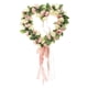 thumbnail image 2 of Guirnalda de rosas de seda artificial con forma de corazón y cinta de 35 cm Rosado, 2 of 9
