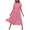 Pink, variant on WIZUTIZ Beach Dresses for Women Swing Smocked A Line Dress Relaxed Fit Loose Fit with Liner Solid Vacation Dress Short Sleeve Crew Neck Peplum Dress for Womens Midi Dress Stretchy Dress Gray