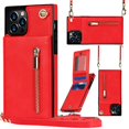 thumbnail image 2 of Wallet Case for  PU Zipper Wallet Smartphone Case with Card Holder & Shoulder Strap, 2 of 5