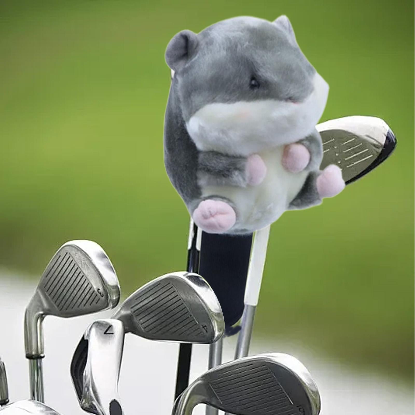 funtasica Golf Club Head Cover Animal Golf Club Headcover Adorable Funny Golf Head Cover Anti Scratch Protection Sleeve for Golfer Present Suitable for Tr Driver Hamster