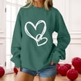thumbnail image 6 of Sweatshirt for Women Perfect For Daily Wear or Loungewear! The Best Choice for Valentine's DayL Green Valentine's Day Sweatshirt, 6 of 6