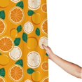 thumbnail image 3 of Shower Curtain, Sweet Cute Orange Waterproof Fabric Plastic Shower Curtain, Drying Fast Bathroom Curtain with 9 Buttonholes, Ruffle Shower Curtain 60x72in, 3 of 8
