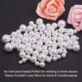 thumbnail image 6 of 1 Box Acrylic Imitation Pearl Beads No Hole/Undrilled Round White 18.9x11.2x1.7cm 390pcs/box, 6 of 7