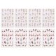 thumbnail image 1 of 8 Uds pegatinas para uñas primavera pequeñas flores frescas mariposa dorada hojas ahuecadas suministros de decoración de uñas, 1 of 5