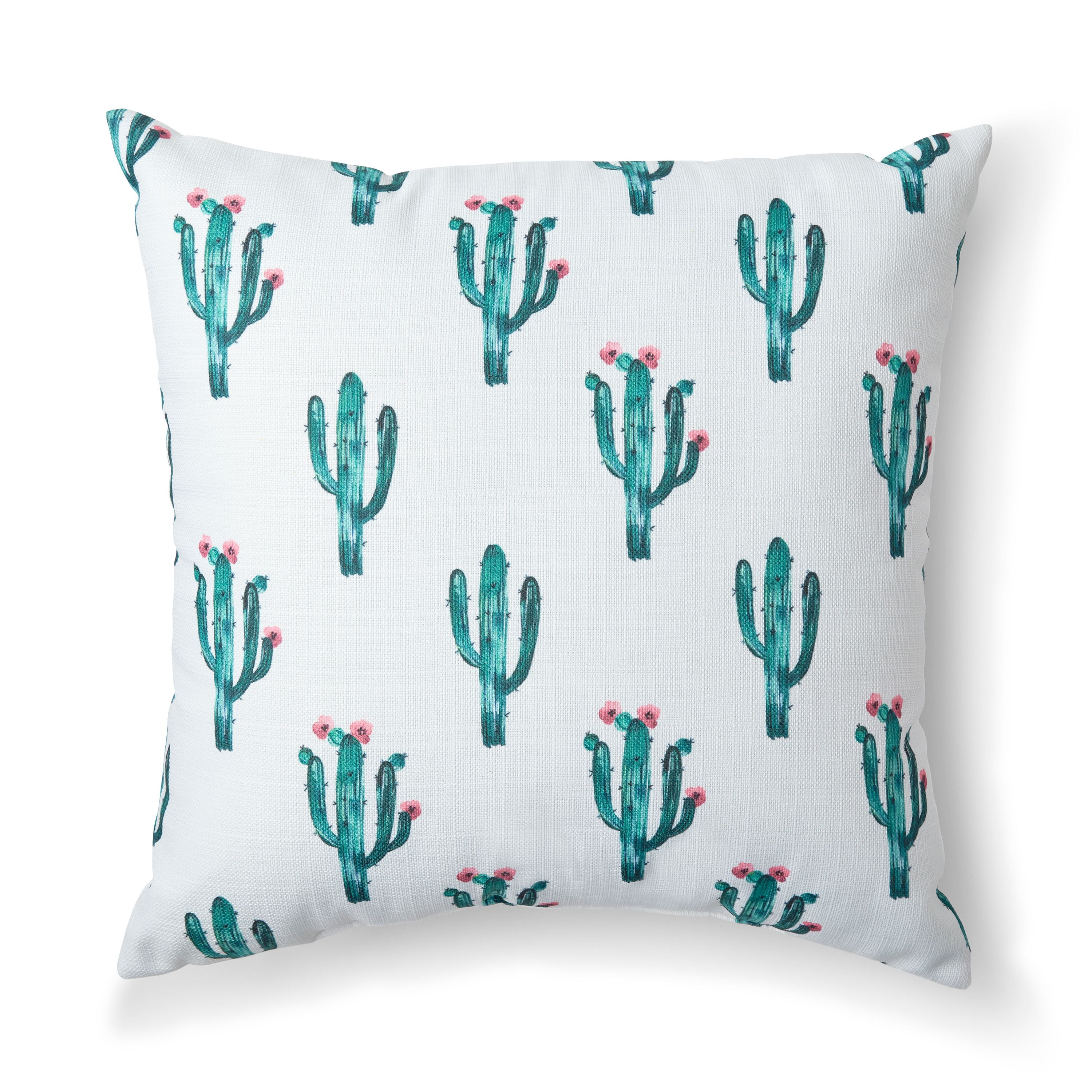 Mainstays Cactus Decorative Throw Pillow, 18"x18", 1pc Square Walmart