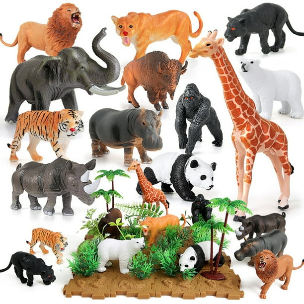 44 Pcs Jungle Animals Figures Mini Realistic Wild Zoo Plastic Animals Learning Educational Toy for Children Birthday Gift 44 Pcs Jungle Animals Figures Mini Realistic Wild Zoo Plastic Animals Learning Educational Toy for Children Birthday Gift