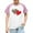 #0187-Pink, variant on hengsof Children and Girls Clothing Love Printed Short Sleeve Round Neck Tops Color Block Tops