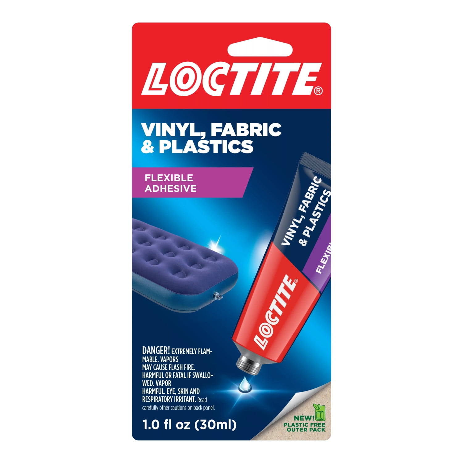 Loctite Vinyl Fabric & Plastic Repair Flexible Adhesive, Pack 1, 1 fl oz Tube - Walmart.com