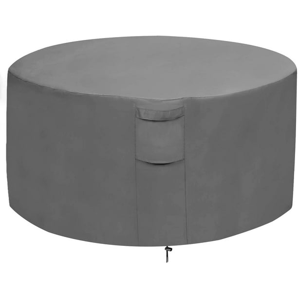 Waterproof Round Patio Fire Bowl Cover, Round Fire Pit Vents