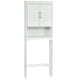 thumbnail image 4 of Costway Mueble salva espacio arriba del inodoro, organizador baño con 3 repisas, estante baño con repisa interna regulable repisa abierta y doble puertas (blanco), 4 of 5