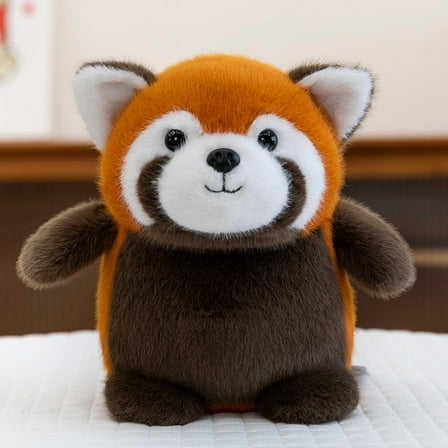 Family Cute Chubby Red Panda Plush Toy Doll