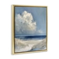thumbnail image 2 of Stupell Industries Transitional Dark Waters Ahead Gold Floating Frame Canvas Art, 25 x 31, by Petals Prints Design, 2 of 8