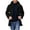 Black, variant on ZUKMRJPC Mens Woolen Winter Coats Classic Solid Color Lapel Collar Hooded Overcoat Slim Fit Winter Warm Casual Peacoat with Pockets