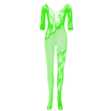 

Women’s Fishnet Bodysuit Sexy Body Stockings Lingerie Lace Babydoll Teddy Sleepwear Tight Bodystocking Nightwear