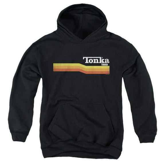 Tonka Tonka Stripe Youth Pullover Hoodie Sweatshirt Black