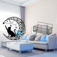 thumbnail image 2 of Decoración De Pared De Metal Con Forma De Gato, Cestas Colgantes, Arte De Pared De Gato Negro, Estantes Flotantes, Organizador De Pared De Metal Para Baño, Cesta De Almacenamiento De Alambre,, 2 of 8