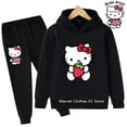 New Baby Girl Clothes Girls Outfit Set Hello Kitty Hoodies Sets 3-14