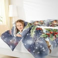 thumbnail image 4 of Feelyou Christmas Robin King Size Comforter Sets, Winter Plant Fruit Bedding Comforter Set, Dreamy Fairy Tale Reversible Bedding Set, Super Cozy Room Decor,3 Pieces, 4 of 8