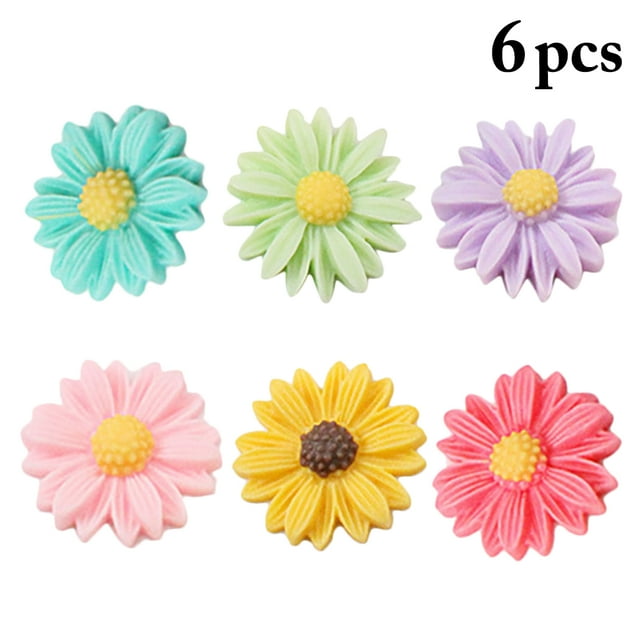 6 Pcs Aimant de Réfrigérateur Marguerite Aimant de Tableau Blanc Aimant de Réfrigérateur pour Décoration de Réfrigérateur