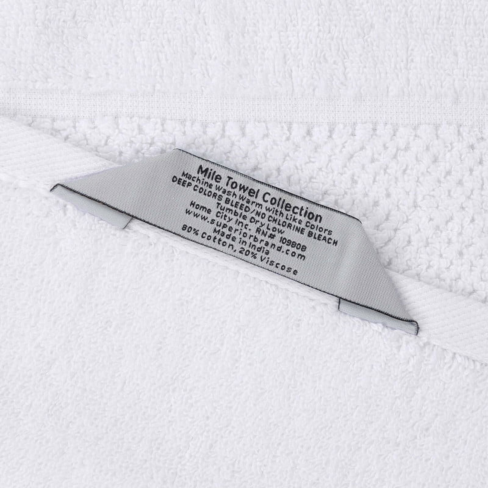 Superior Mile Smart Twist Cotton Medium Weight Bath Sheets, Set of 2, Ultra Absorbant Towels, White