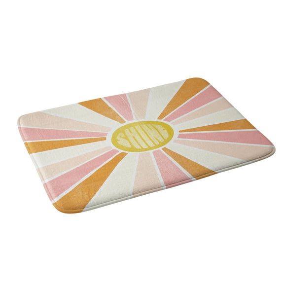 Society6 Sunshinecanteen Sundial Shine Bath Mat 34" x 21"