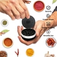 thumbnail image 4 of OWLSTEM Grinder,2.2 Inch Stronger Grip Biscuit Shape Design Grinder(2 Pack, Black & White), 4 of 5