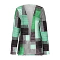 thumbnail image 5 of UQJfacai Womens Open Front Cardigan Lightweight Plaid Print Long Sleeve Casual Outerwear V Neck Fashion Fall Coats Cute Clothes, 5 of 6
